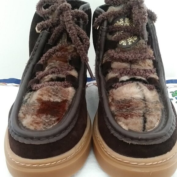 Cole Haan Summit Chukka Boots 5B Faux Fur Suede NWOB - Picture 4 of 11